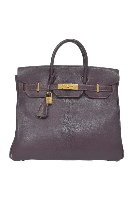 Vintage - style leather handle bag with a structured silhouette and a tassel charm[WB6854] Hermès | Top Handle Bag