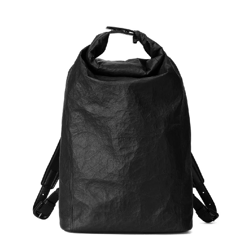 Handle bag with multiple interior compartments and a zippered pocket for organizationRolltop Backpack