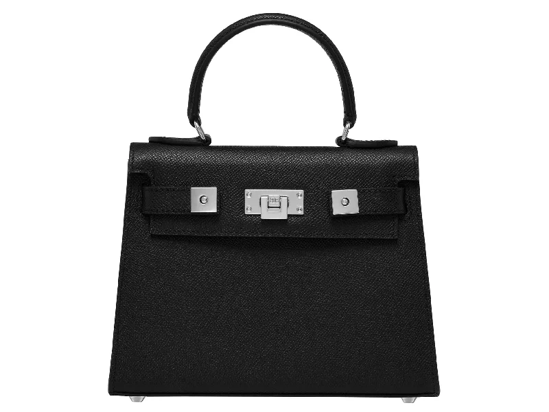 Silk - lined shoulder bag with a smooth interior for protecting belongingsMaya Midi Dolomite - Black/Silver