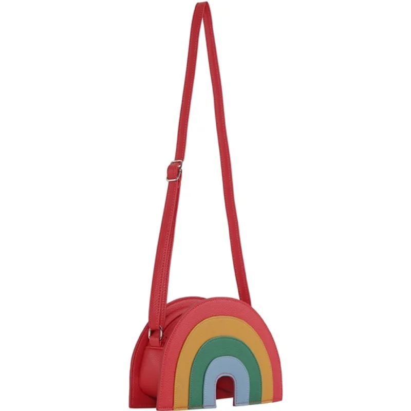 Vegan leather shoulder bag made from recycled materials for eco - friendlinessMolo Multi Colour Rainbow Bag