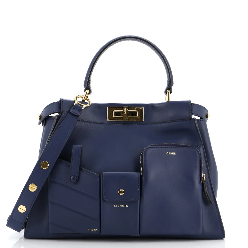 Plus-size satchel with a spacious interior for carrying all essentialsPeekaboo Utility Bag Leather Regular