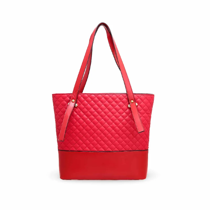 Laser - cut leather shoulder bag with an abstract pattern for a modern touchRed Formal Shoulder Bag P55589