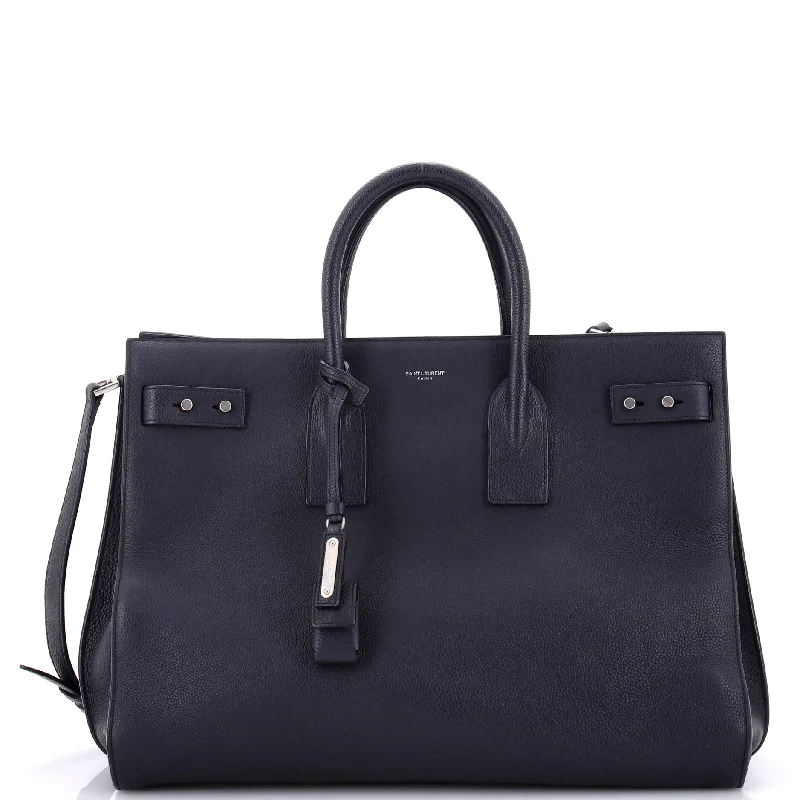 Satchel with a detachable strap for easy customizationSac de Jour Souple Bag Leather Large