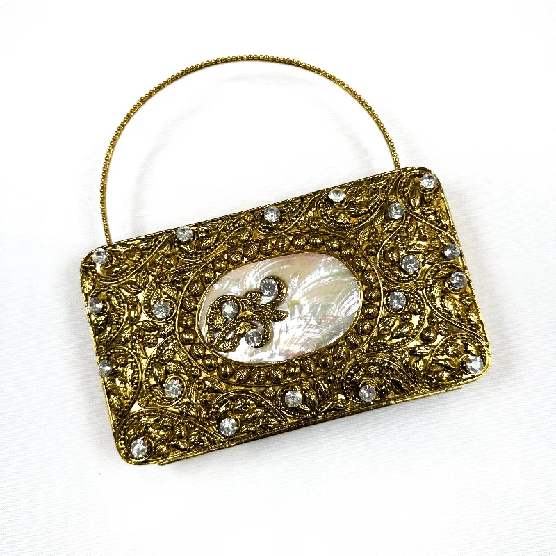 Vintage - style beaded evening bag with an art - deco patternSAIYA Clutch