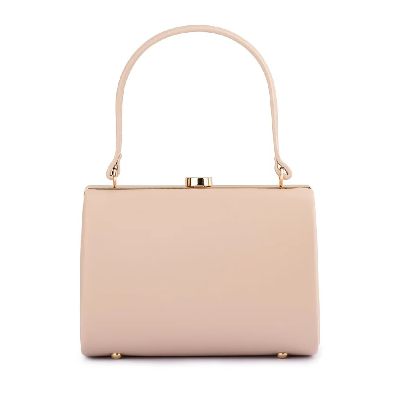 Color - blocked handle bag with a combination of bright and neutral colorsTONIA Top Handle Bag