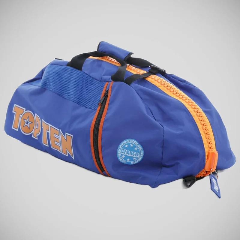 Plus - size backpack with an extra - large capacity for carrying all essentialsTop Ten WAKO Convertible Sports Bag-Backpack Blue/Orange