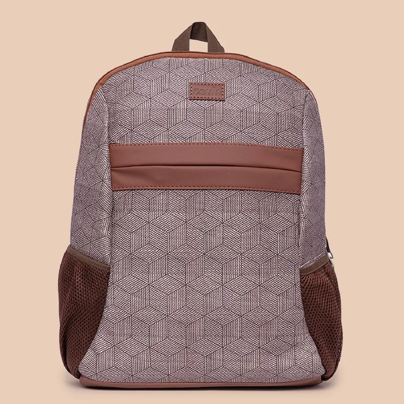 Backpack with a hidden anti - theft pocket and RFID - blocking technologyTravancore Texture Classic Backpack