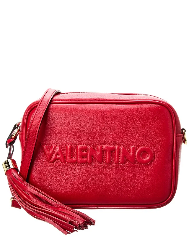 Waterproof crossbody bag with a zippered closure for outdoor adventuresValentino by Mario Valentino Mia Embossed Leather Crossbody