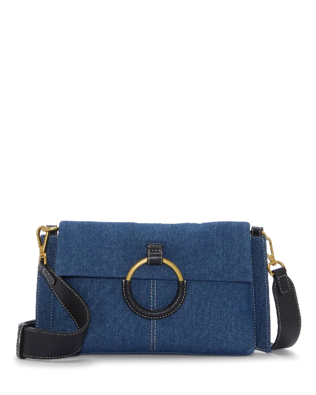 Vegan leather crossbody bag for eco - conscious consumersLivee Denim Crossbody Bag