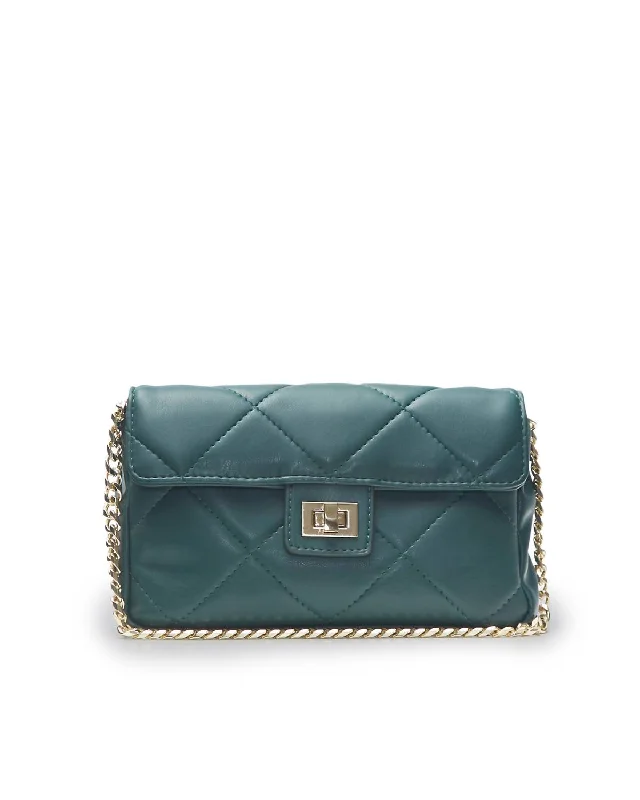 Miniature evening bag with a fold - over clasp for a compact optionWomen's Kiara Bag In Peacock